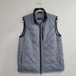 Paul Betenly Vance grey quilted puffer vest S